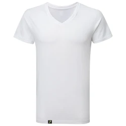 Camiseta antimosquitos Hombre- Cuello pico Blanca