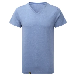 Camiseta antimosquitos hombre - Cuello pico  Azul