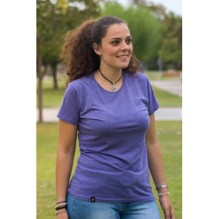 Camiseta antimosquitos Mujer cuello redondo - Lila