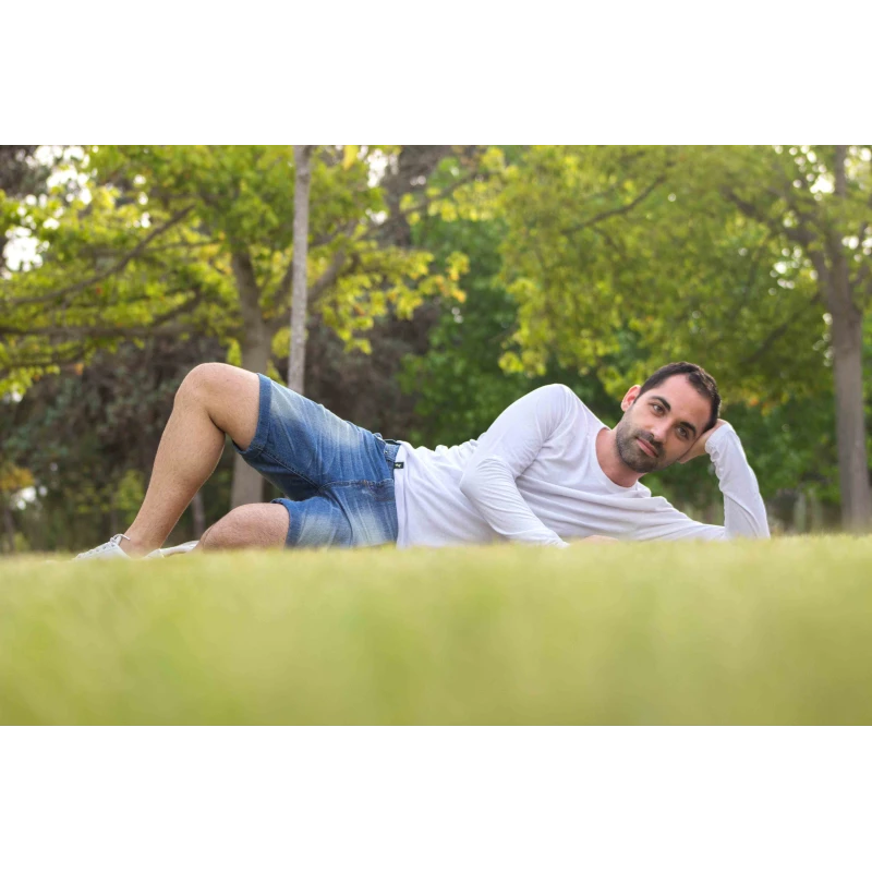 Camiseta antimosquitos Hombre- manga larga - blanca