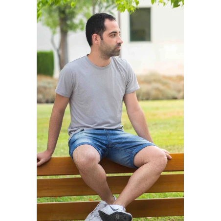 Camiseta antimosquitos Hombre - cuello redondo Plata