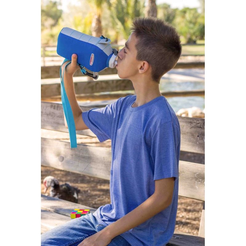 Camiseta Antimosquitos manga corta niño - azul